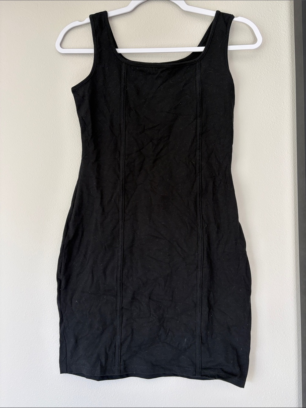 wild fable Black Fitted Tank Mini Dress